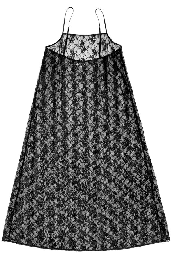 Ali Golden Lace Square Neck Full Dress