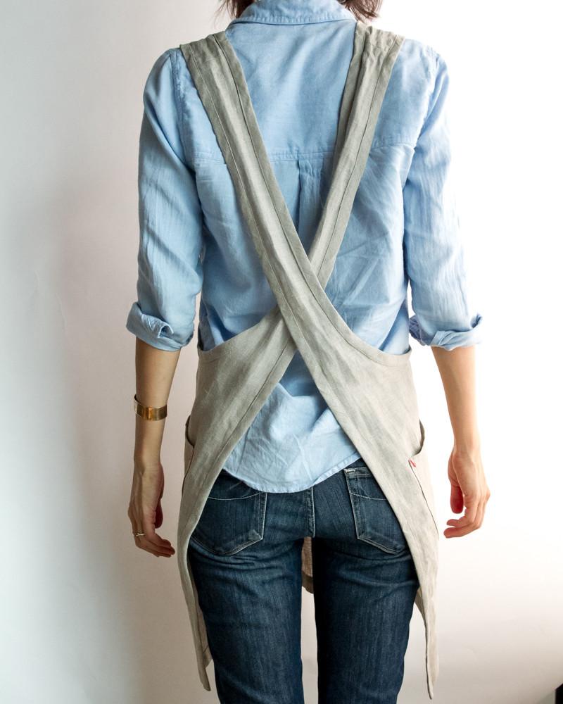 Ambatalia Linen Smock Apron Garmentory