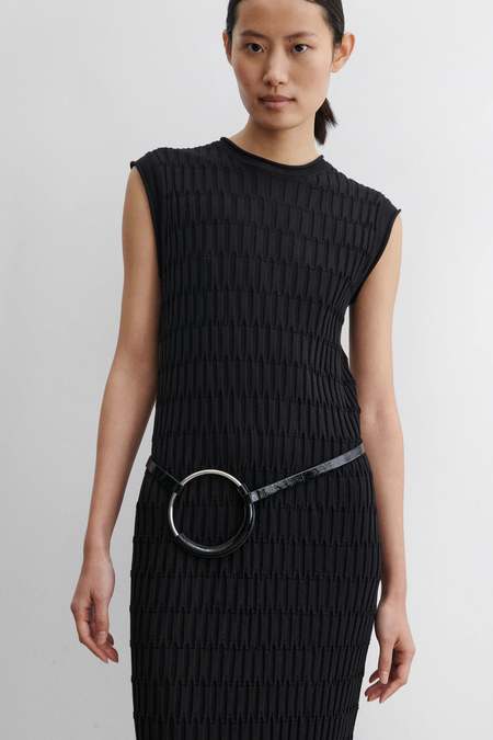 Rachel Comey CROCHET KNIT DRESS - Black | Garmentory
