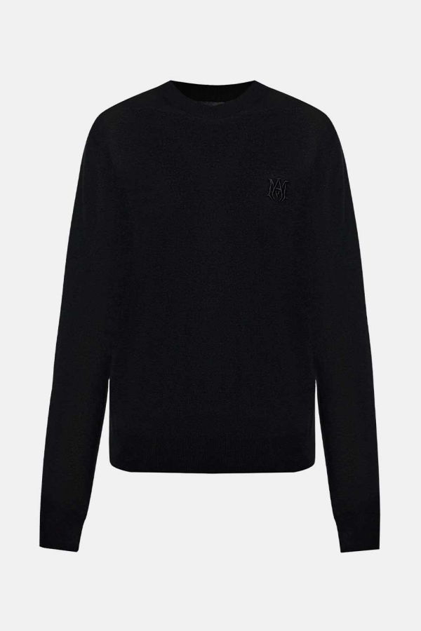 Amiri Black MA Crewneck Sweatshirt
