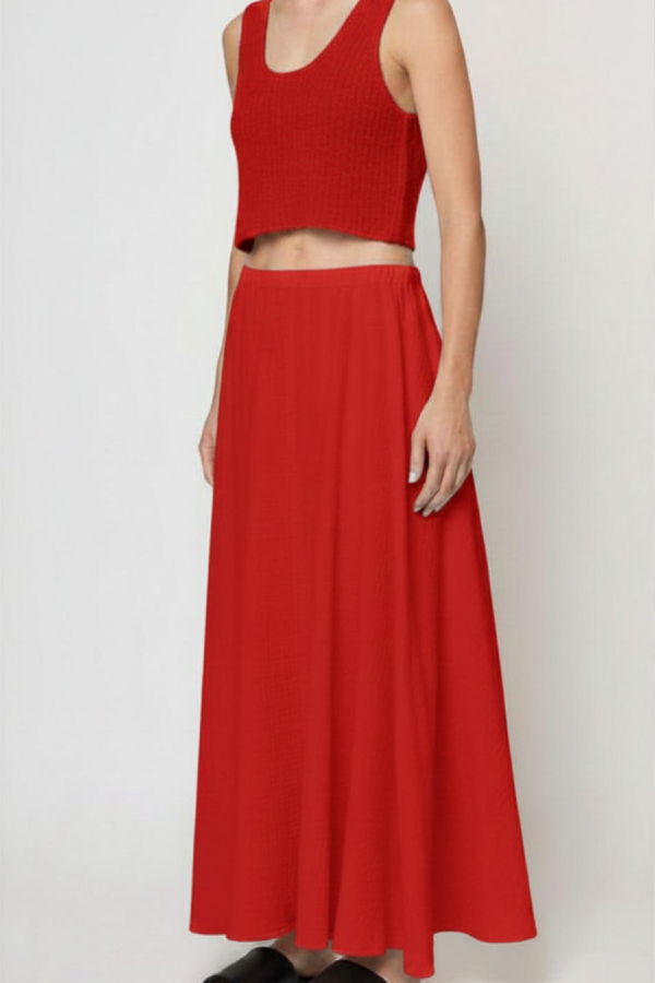 Atelier Delphine Gauze Pull On Skirt