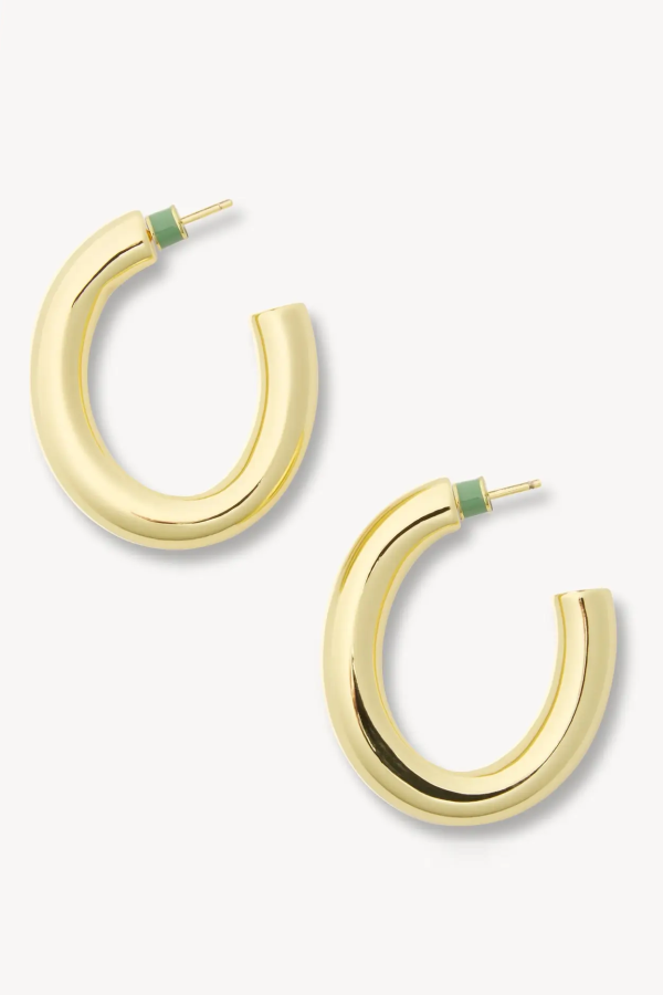 Machete Medium Perfect Oval Hoops Earrings