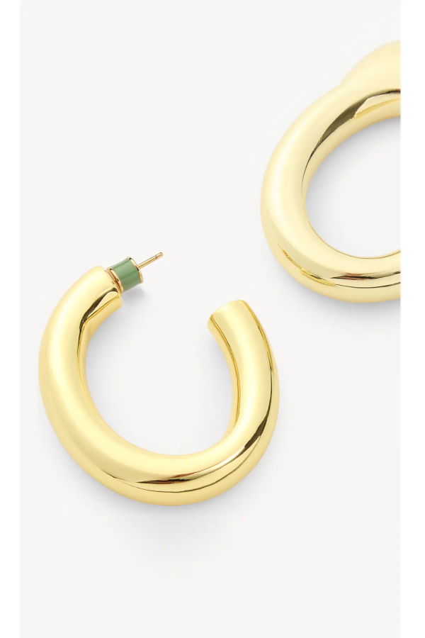 Machete Medium Perfect Oval Hoops Earrings