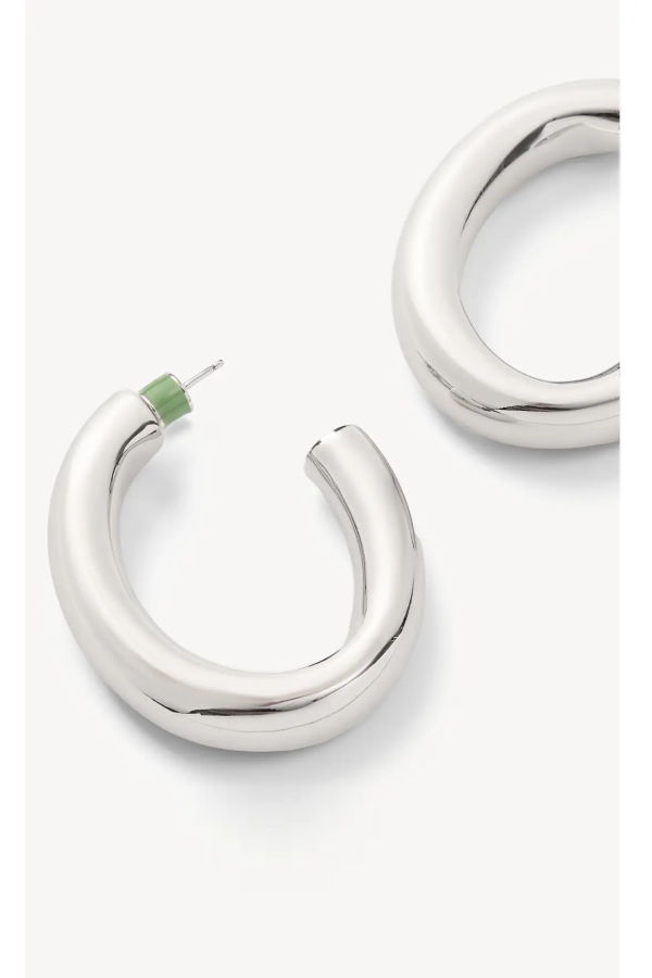Machete Medium Perfect Oval Hoops Earrings