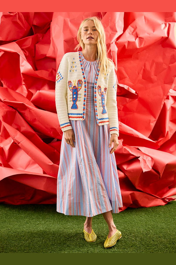 Hunter Bell Nantucket Dress Seaside Stripe