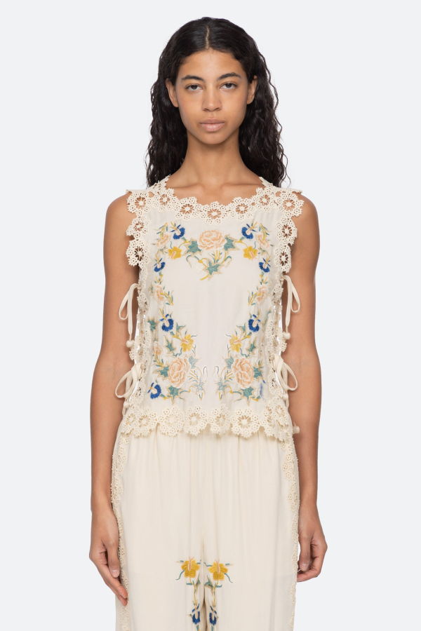 Sea NY Adonna Top - Cream