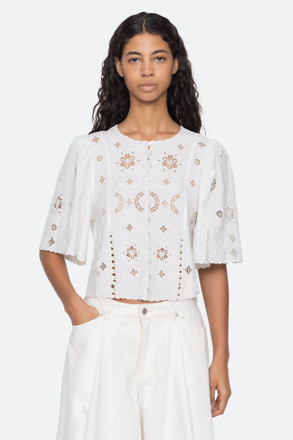 Sea NY Gardener Top - White