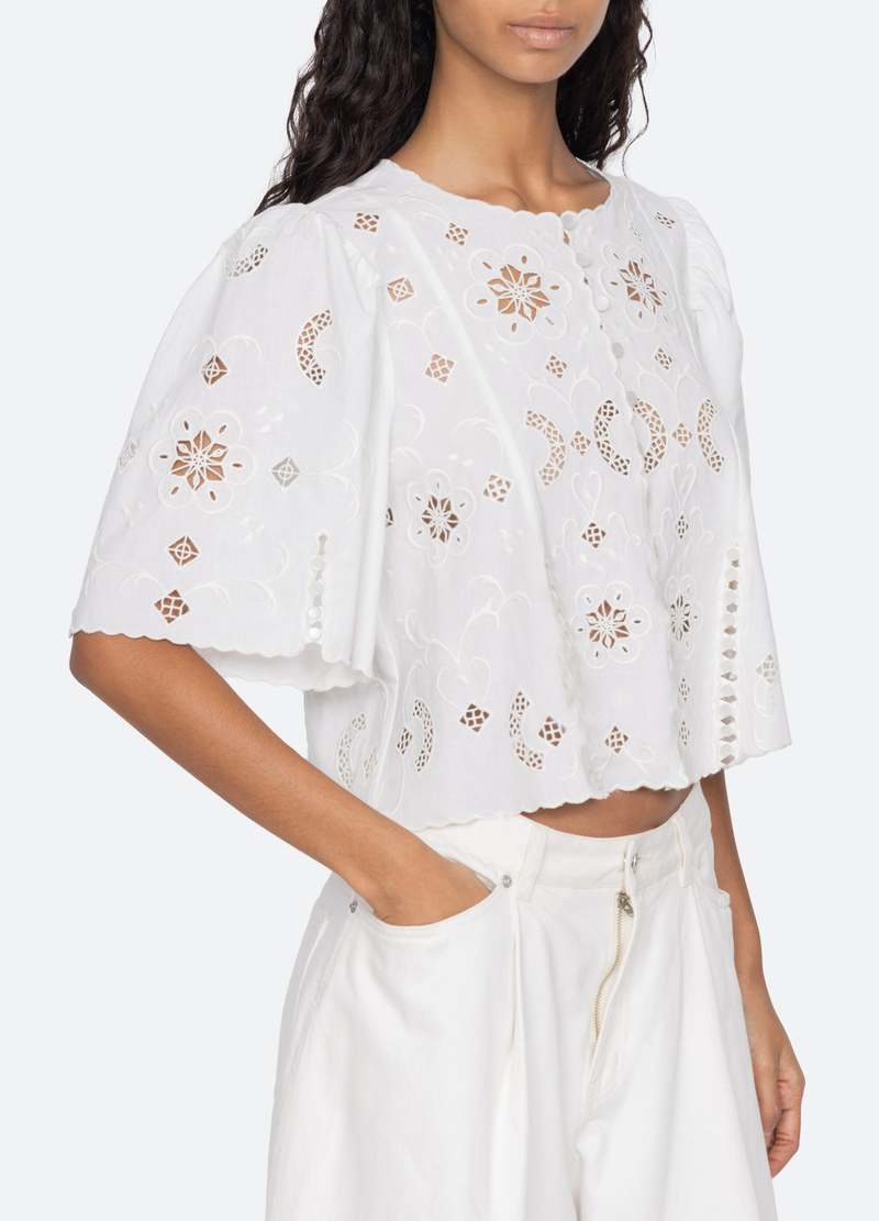 Sea NY Gardener Top - White