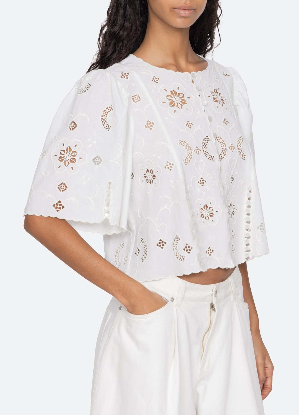 Sea NY Gardener Top - White - Image 6 of 7