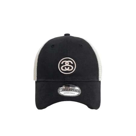 b.eautiful Soto Trucker Hat - Black Camo/Blue | Garmentory b.eautiful Soto Trucker Hat - Black Camo/Blue | Garmentory