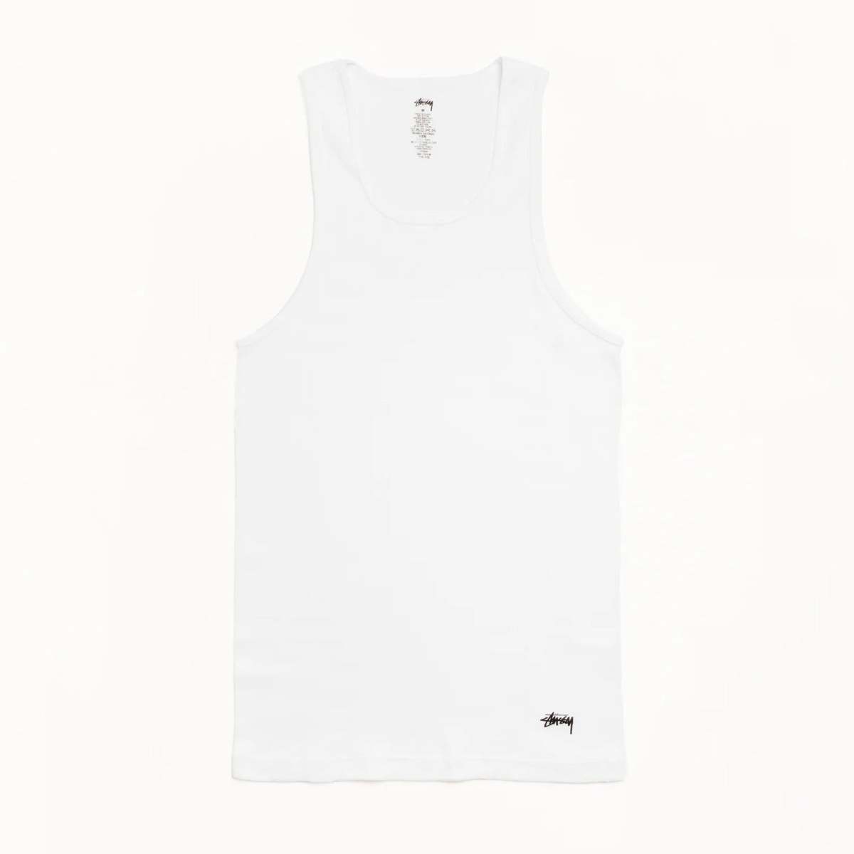 Stussy Tank Undershirts 3 Pack - White - Image 1 of 2