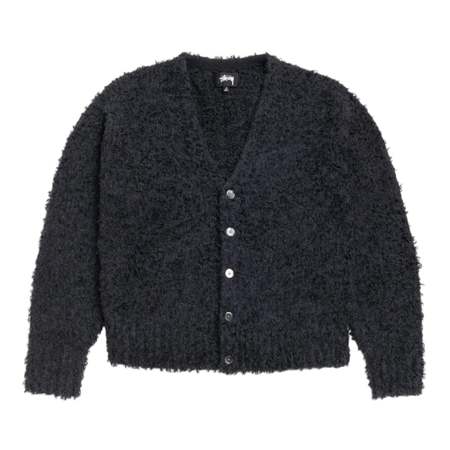 Stussy Shaggy Cardigan - Dark Navy | Garmentory