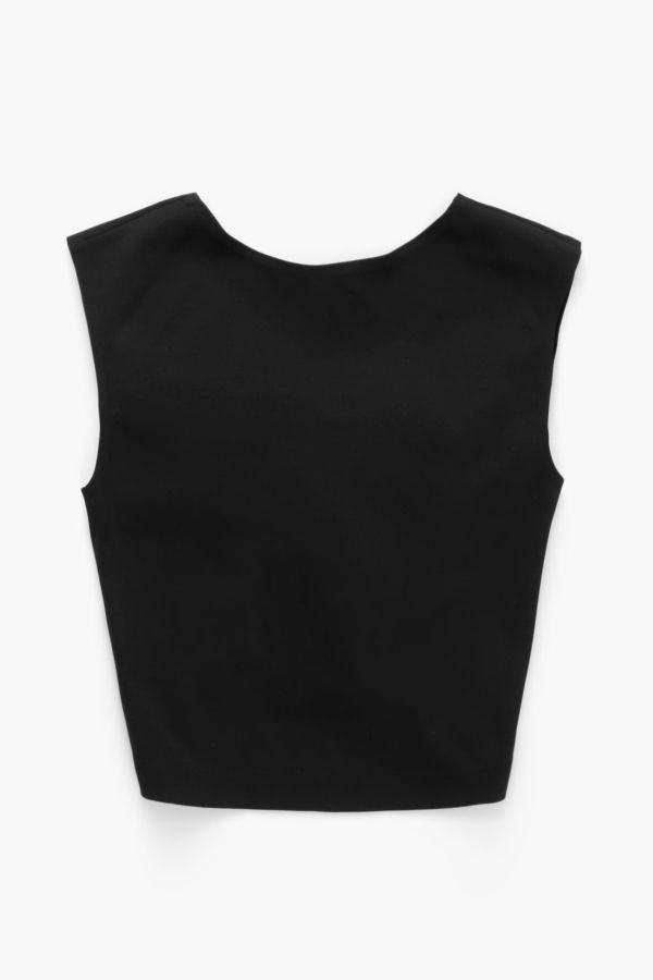 PARIDAEZ Twist Sleeveless Top - Black