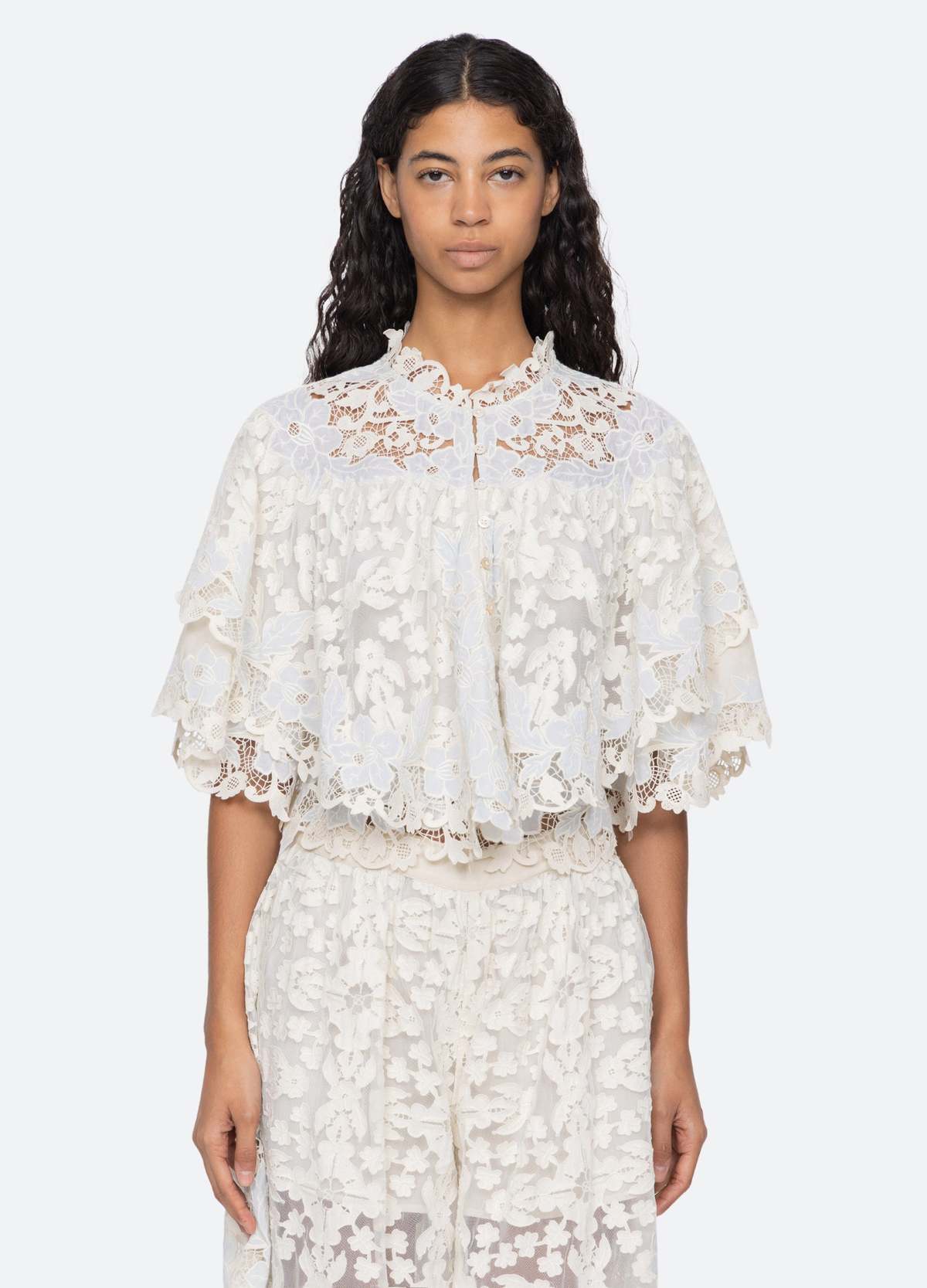 Sea NY Eileen Blouse - Blue - Image 1 of 6