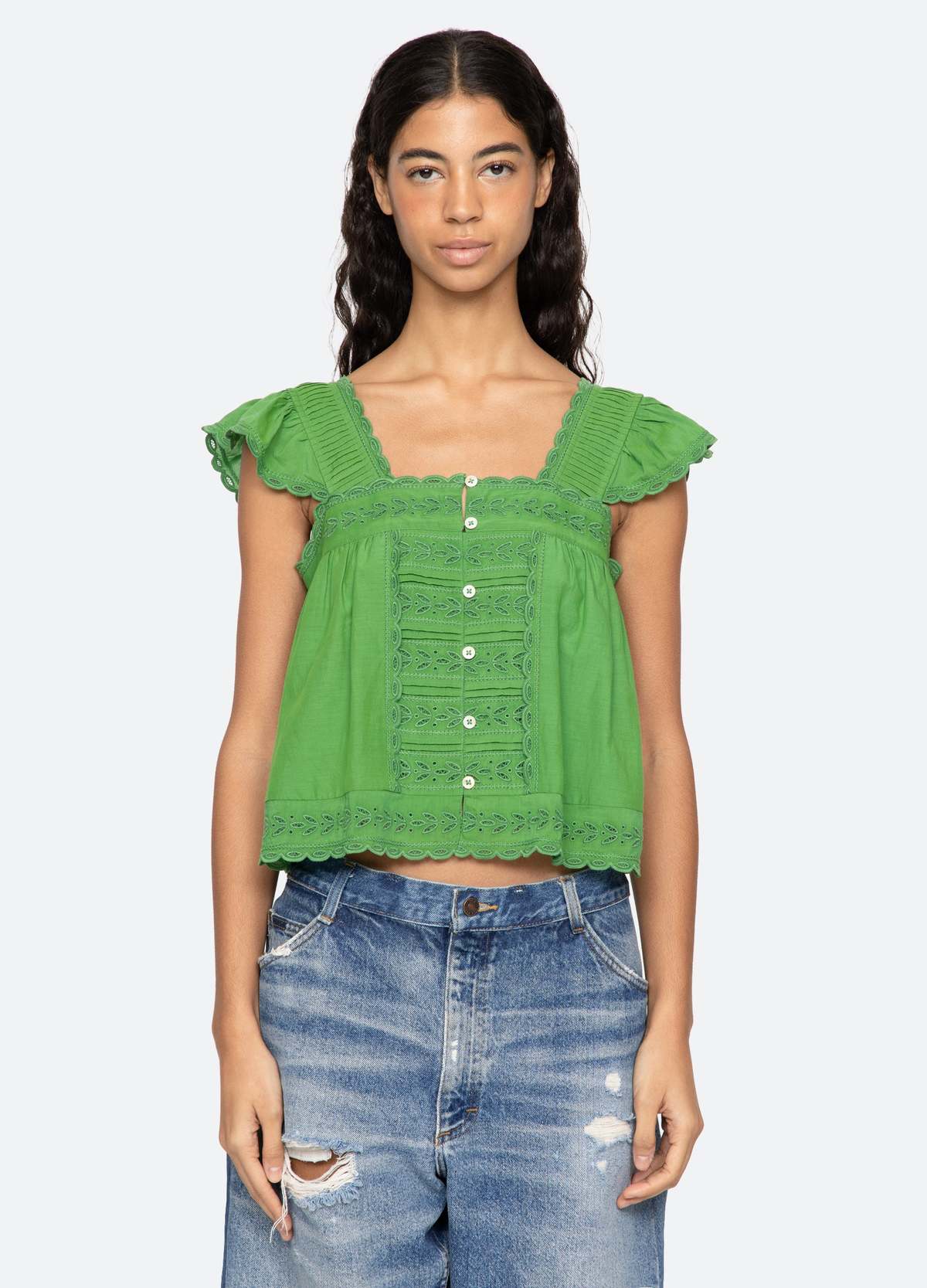Sea NY Eliza Top - Green - Image 5 of 7