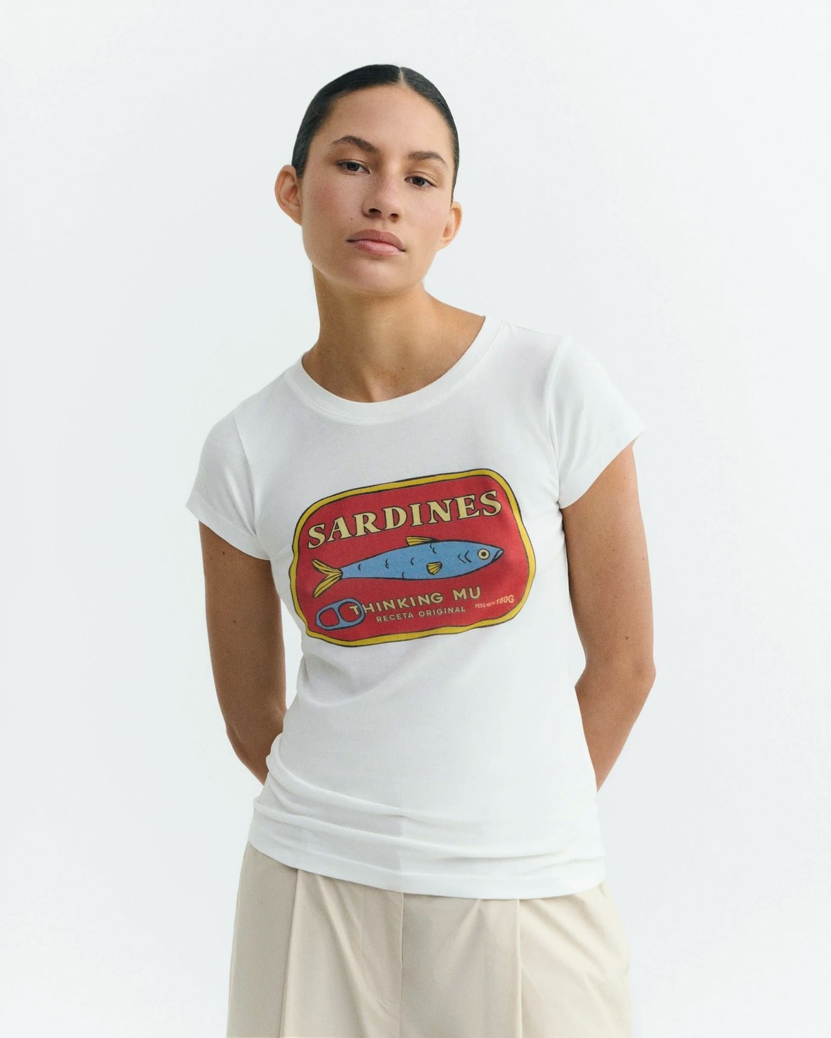 Thinking MU Mirna Sardines Slim T-Shirt - Image 1 of 6