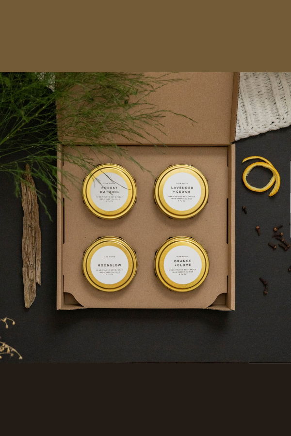 Slow North Cozy Collection 4 Pack Candles - White