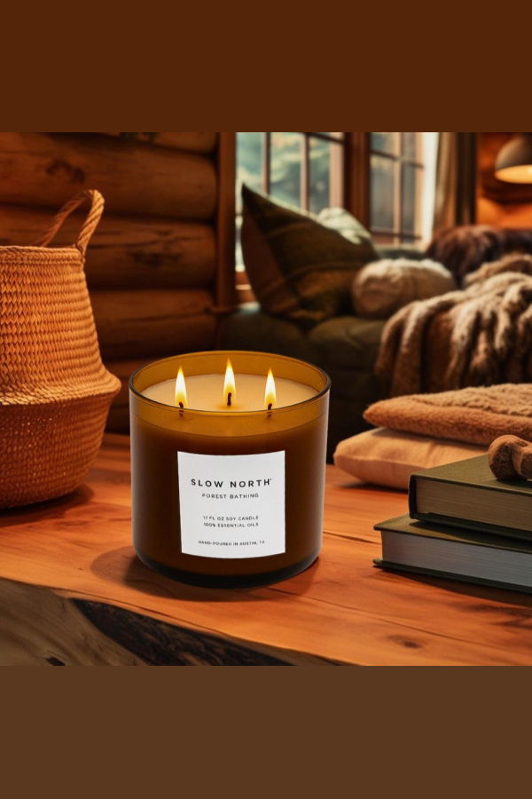 Slow North Forest Bathing Signature 3-Wick Candle