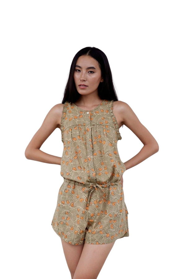 CQC LA Hand-Printed Siman Romper