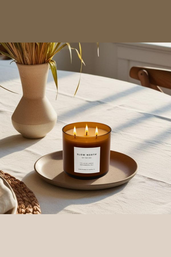 Slow North Of The Sea Signature 3-Wick Candle