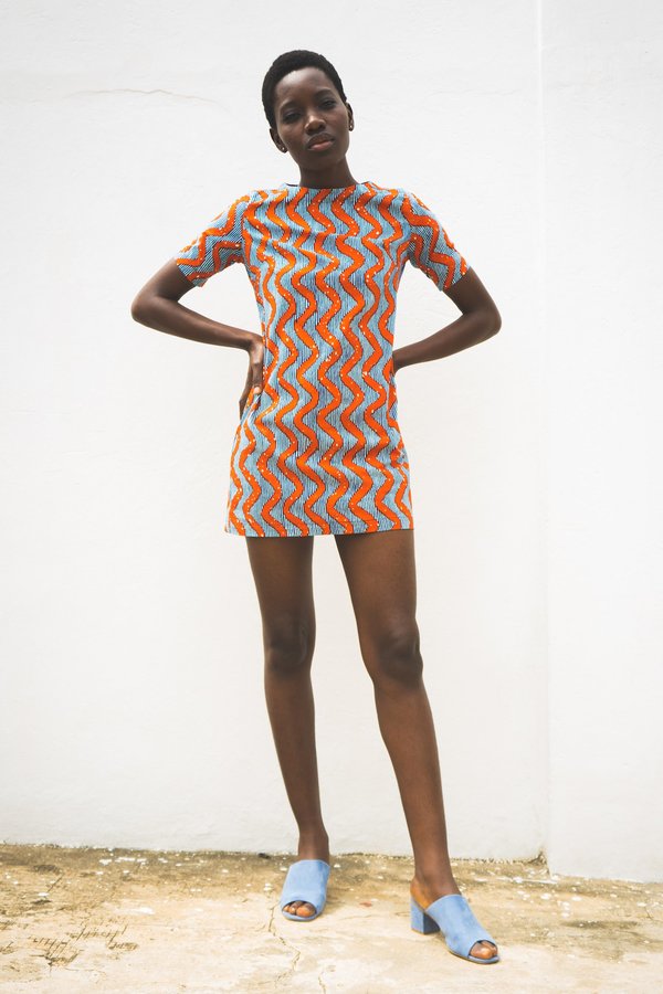 Osei-Duro Muto Dress - Zig Zag | Garmentory Osei-Duro Muto Dress - Zig Zag | Garmentory