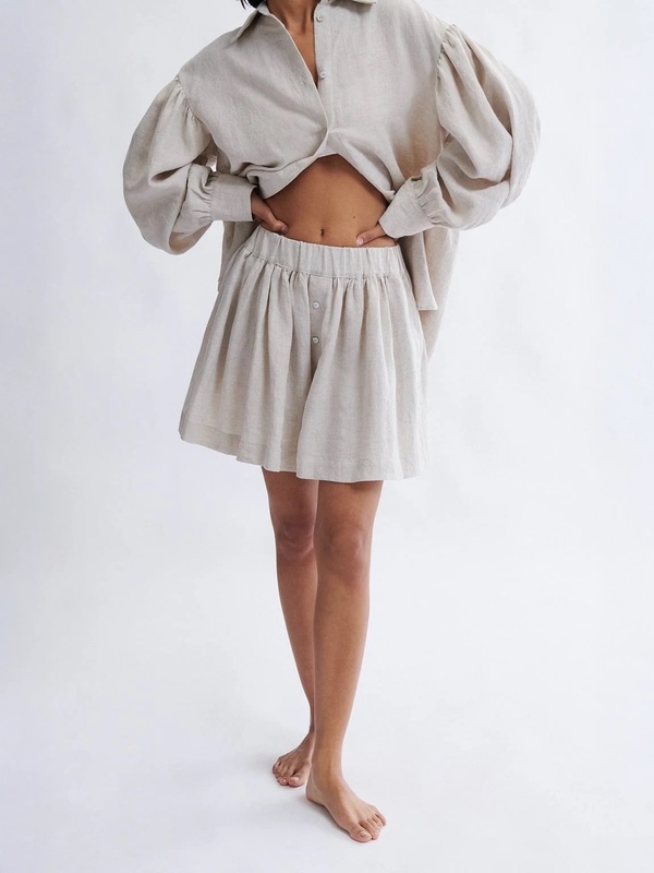 Eliza Faulkner Jeanette Airy Linen Short