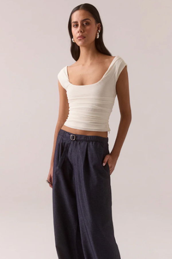 Sovere Myriad Scoop Top - Vanilla