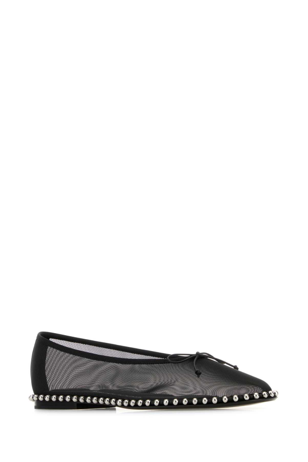 ALEXANDER WANG Mesh Lina Ballerinas - Black