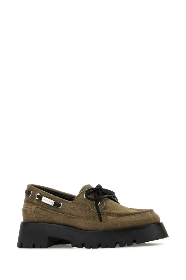 ALEXANDER WANG Khaki Suede Carson Loafers - Natural