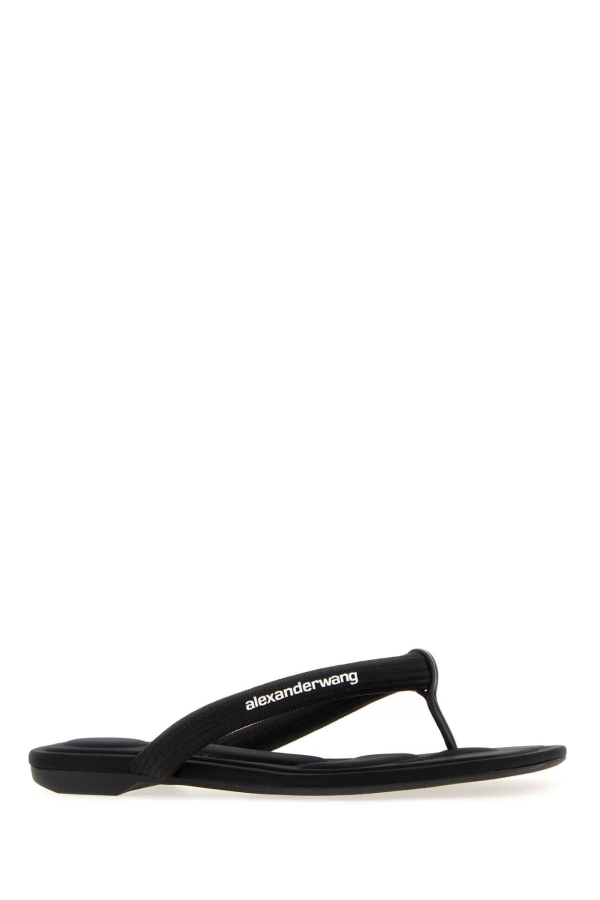 ALEXANDER WANG Jenna Thong Slippers - Black