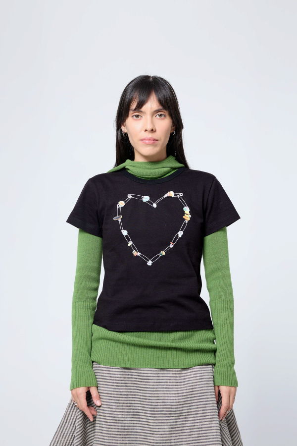 Arthur Standard T-Shirt in Black Heart