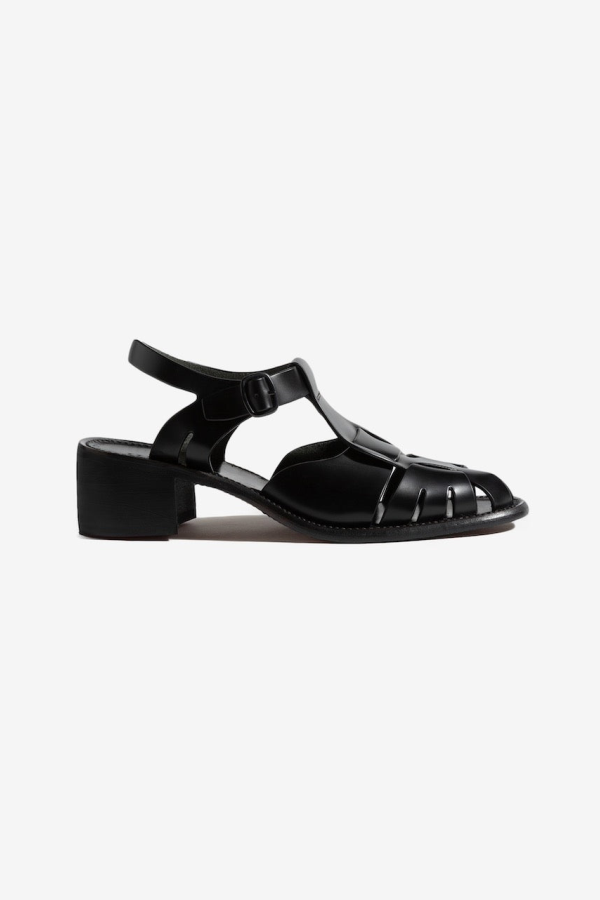 Hereu Pesca Heeled Sandal - Black