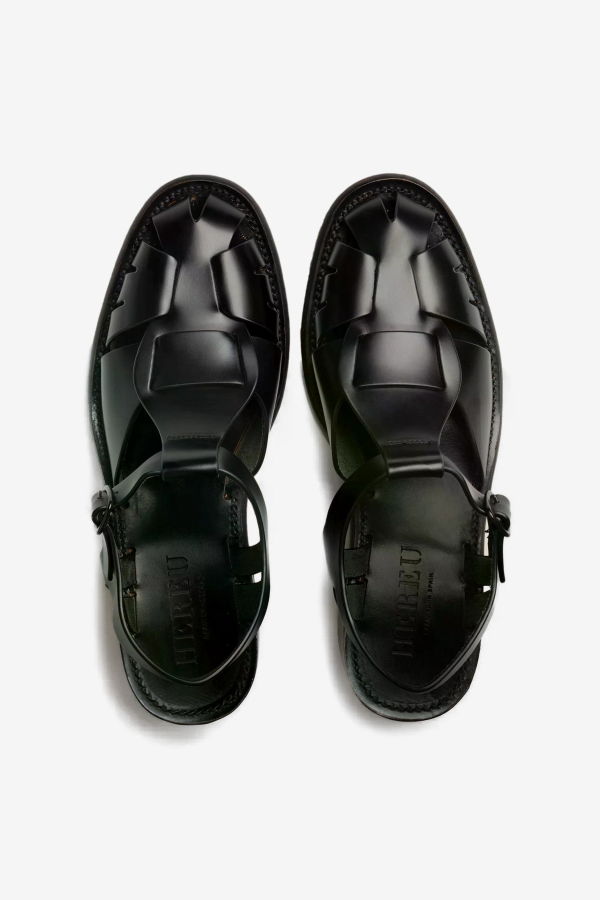 Hereu Pesca Heeled Sandal - Black