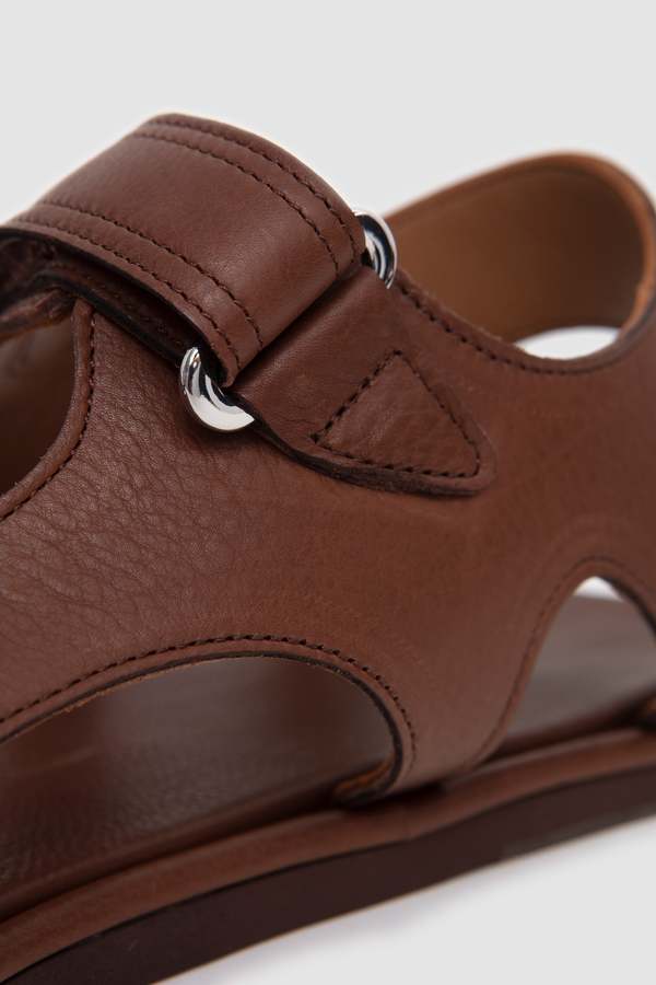 Auralee Soft Leather Double Strap Sandals | Garmentory