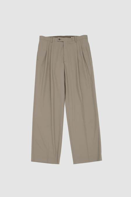 Auralee Tropical Wool Kid Mohair Slacks | Garmentory