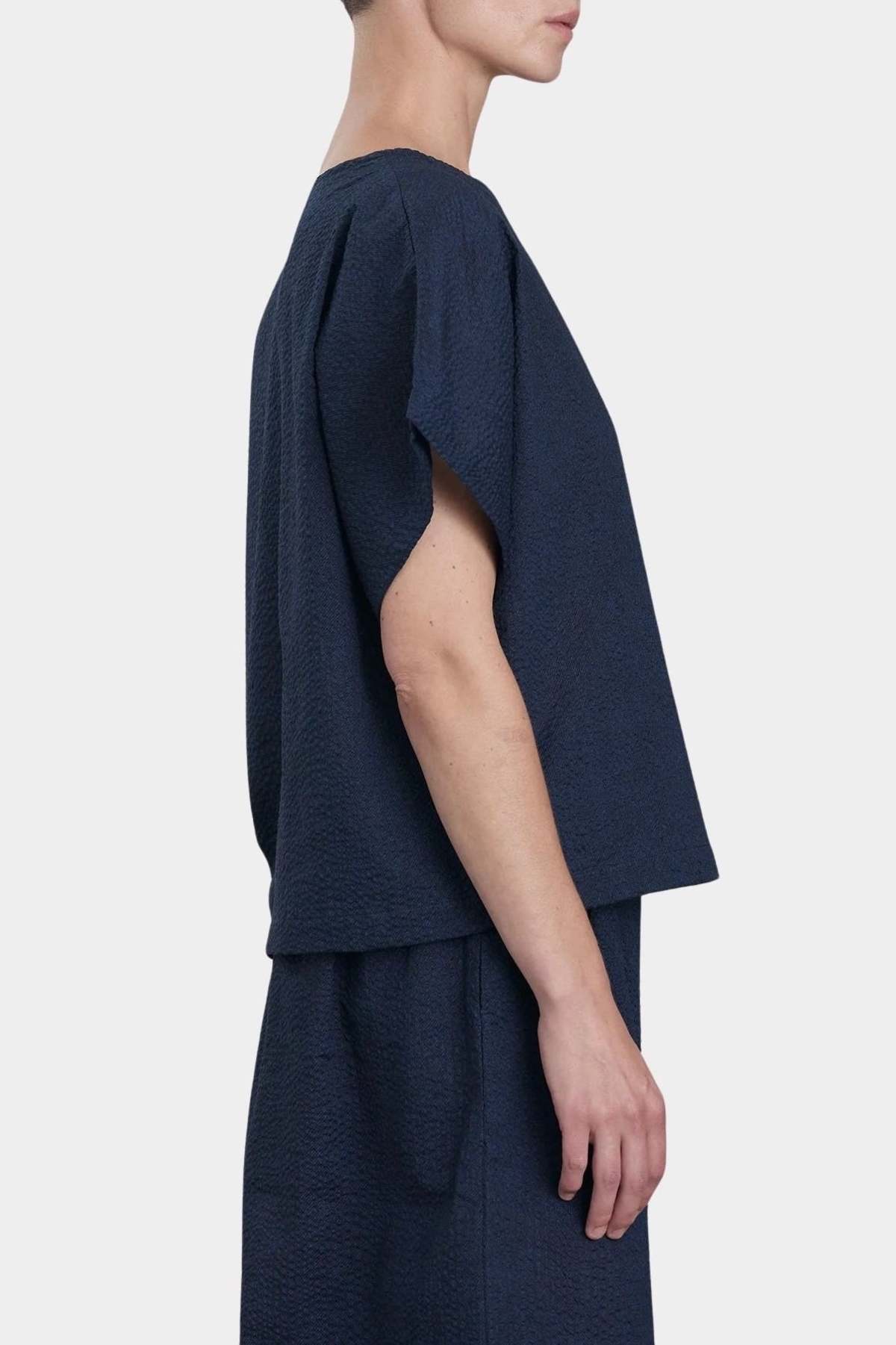 Black Crane Boxed Top - Navy - Image 2 of 5