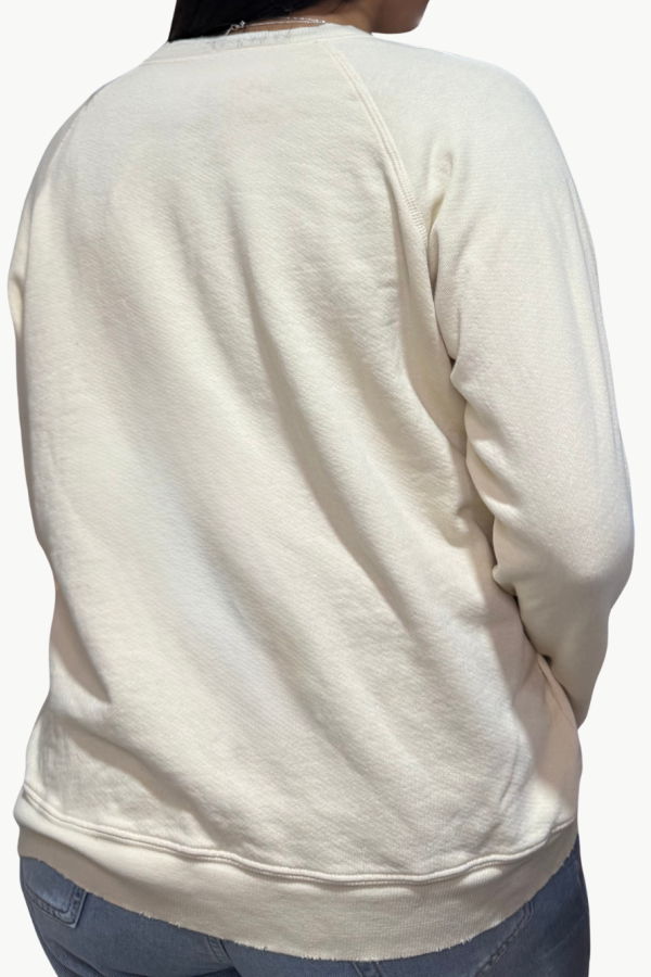 I Stole My Boyfriend's Shirt "Love" Crew Sweatshirt - Coconut Milk