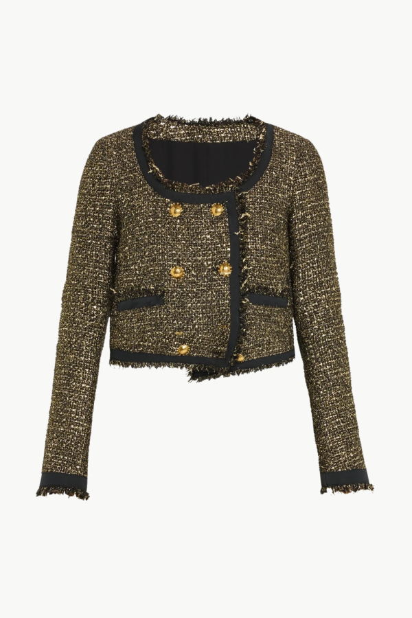 Ulla Johnson Anisa Tweed U-Neck Jacket - Tapestry