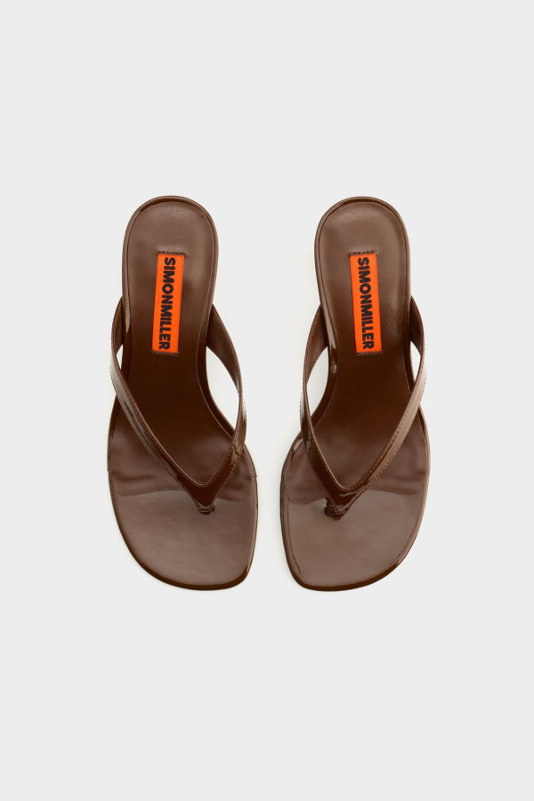 Simon Miller Beep Thong Sandal - Chocolate