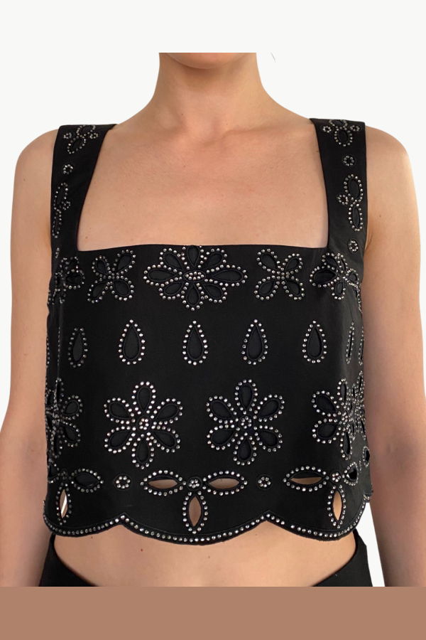 Hemant & Nandita Boxy Top - Black