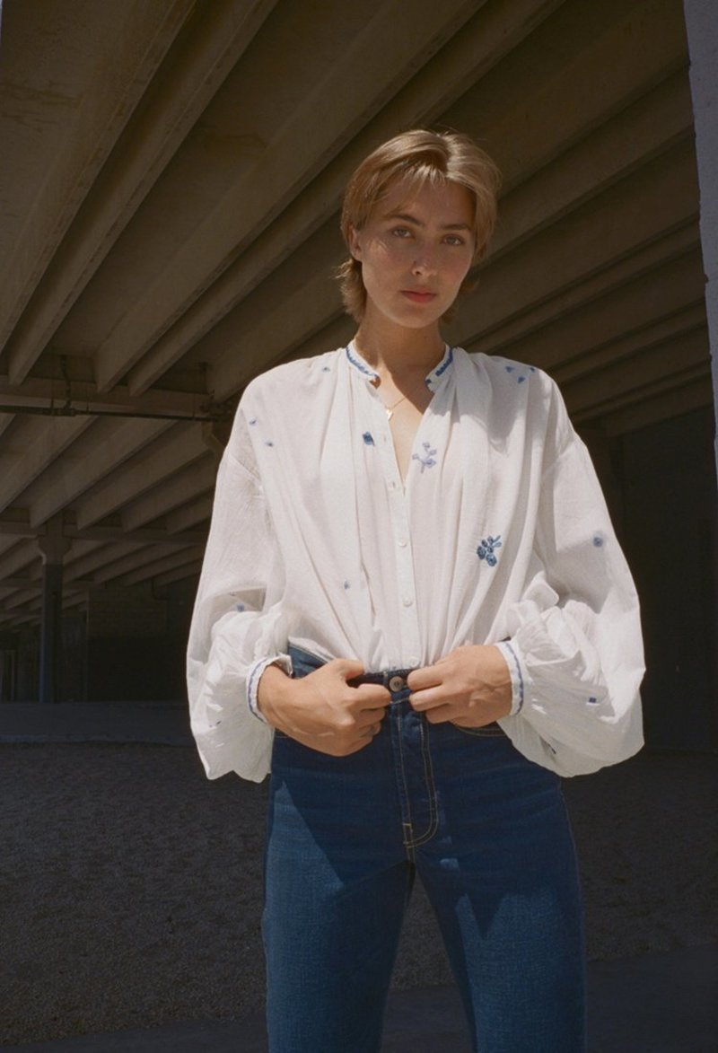 Thierry Colson Slava Embroidered Blouse - White | Garmentory