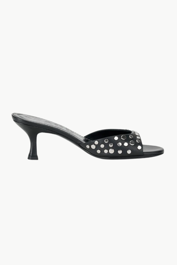 Staud Brigitte Mule in Rivets - Silver