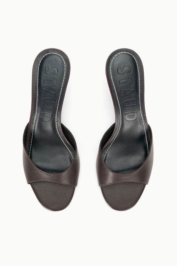 Staud Brigitte Wedge Mule - Espresso