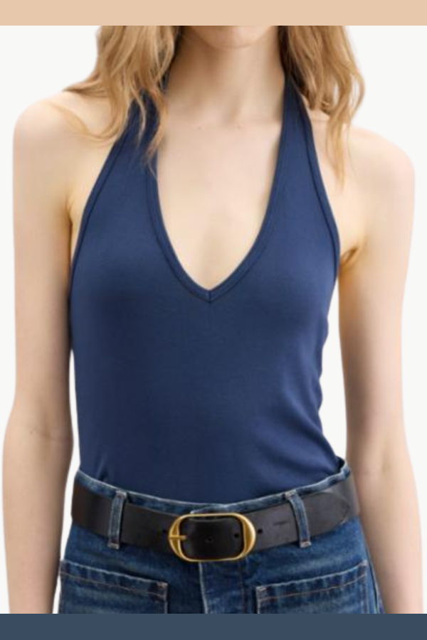 Nili Lotan Britt Halter Top - Admiral Blue