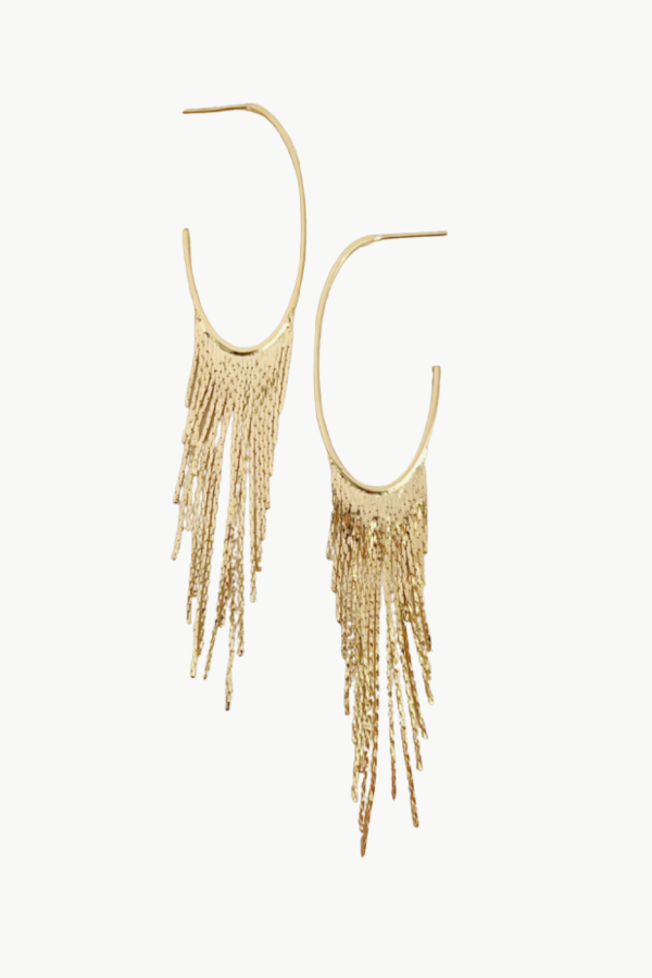 Romi Cascading Hoops Earrings - Gold Filled
