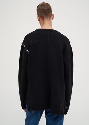 Ambush Damaged Knit - Black | Garmentory