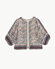 M.A.B.E Cass Print Jacket - Indigo/Rust - Thumbnail 1