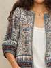 M.A.B.E Cass Print Jacket - Indigo/Rust - Thumbnail 4