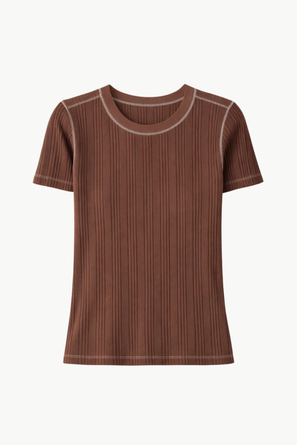 amo denim Cherish Tee - Cocoa