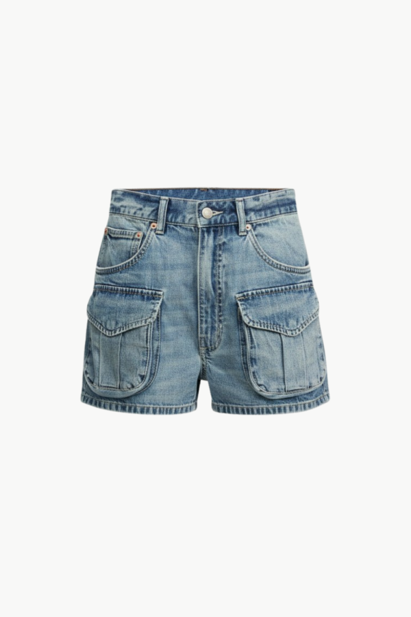 DENIMIST Claire Cargo Short - Holton Indigo